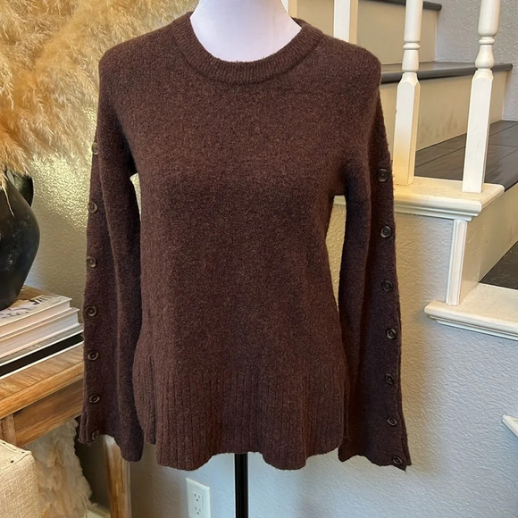 Madewell Button-Sleeve Pullover Sweater Size XXS - Picture 4 of 9